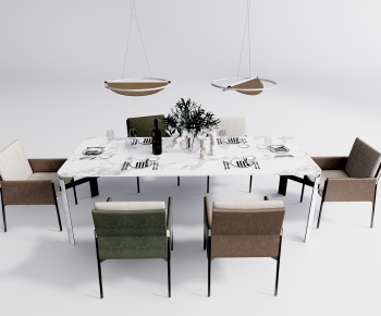 Modern Dining Table And Chairs-ID:538336996