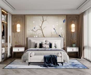 New Chinese Style Bedroom-ID:920053017