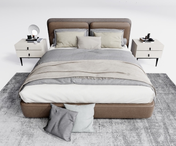 Modern Double Bed-ID:461031915