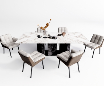 Modern Dining Table And Chairs-ID:568599944