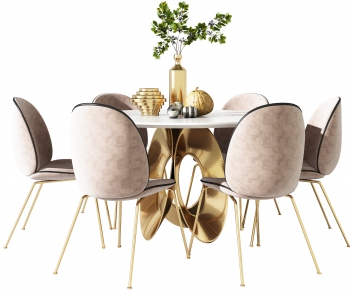 Modern Dining Table And Chairs-ID:503607992