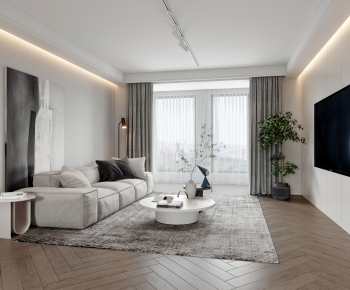 Modern A Living Room-ID:497128014