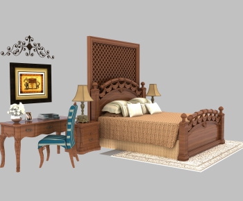 American Style Double Bed-ID:590579998