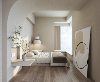 Wabi-sabi Style Bedroom-ID:174611096