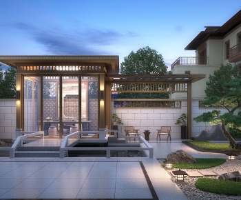 New Chinese Style Courtyard/landscape-ID:301934008