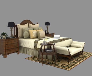American Style Single Bed-ID:505449061