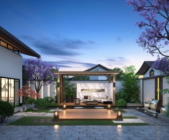 New Chinese Style Courtyard/landscape-ID:671910056