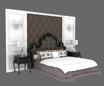 American Style Double Bed-ID:193763977