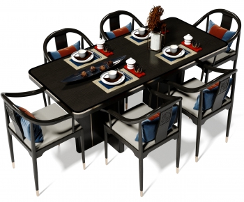 New Chinese Style Dining Table And Chairs-ID:425812012
