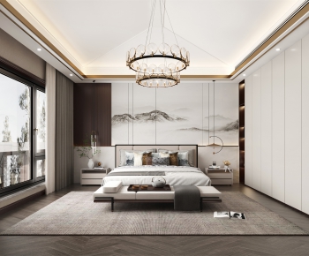 New Chinese Style Bedroom-ID:778119683