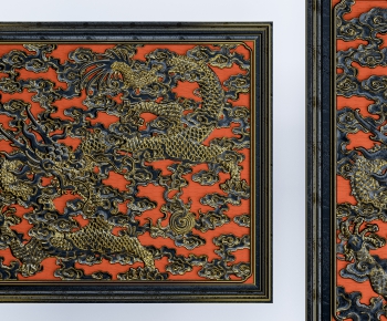 中式浮雕 装饰画-ID:582165008