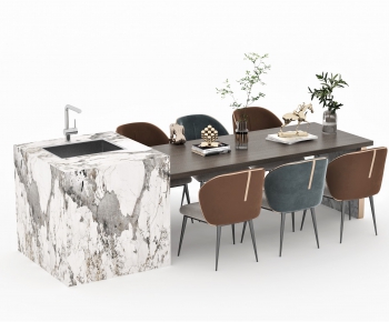 Modern Dining Table And Chairs-ID:573168047