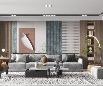 Modern A Living Room-ID:554320839