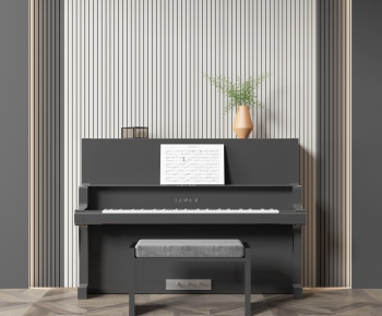 现代黑色钢琴-ID:240648034