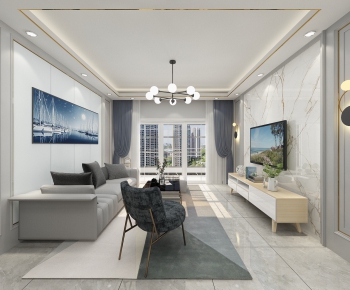 Modern A Living Room-ID:877983094