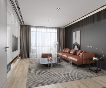 Modern A Living Room-ID:668848041