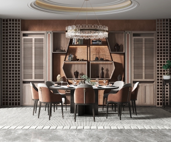 New Chinese Style Dining Room-ID:562984949