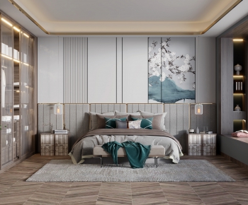New Chinese Style Bedroom-ID:199459081