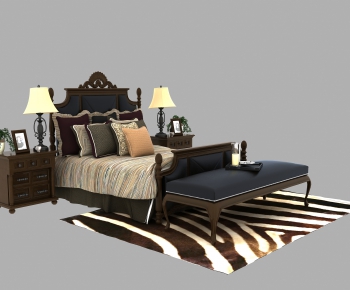 American Style Double Bed-ID:858614928