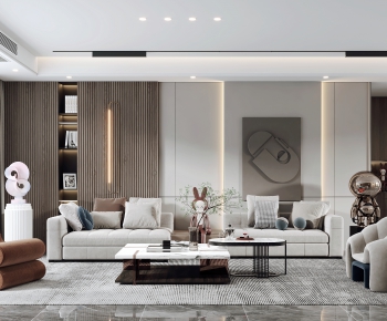 Modern A Living Room-ID:400690087