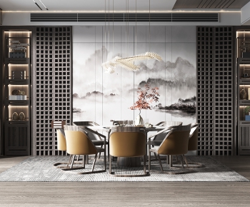 New Chinese Style Dining Room-ID:402789152
