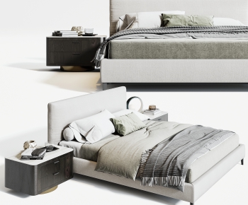 Modern Double Bed-ID:210841891