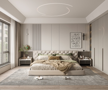 Modern Wabi-sabi Style Bedroom-ID:145172128