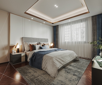 New Chinese Style Bedroom-ID:602305896