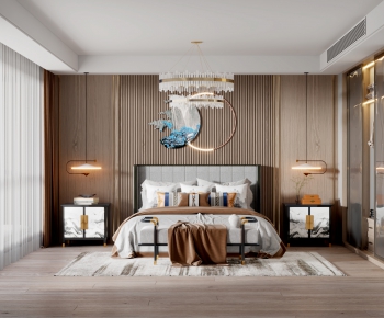 New Chinese Style Bedroom-ID:556922918