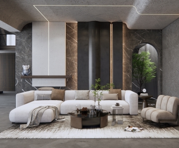 Wabi-sabi Style A Living Room-ID:360383998