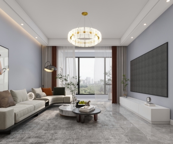 Modern A Living Room-ID:787910949