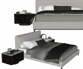 Modern Double Bed-ID:385987047