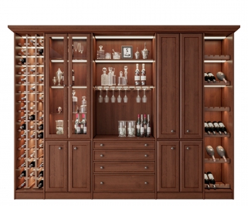 Chinese Style Wine Cabinet-ID:209269057