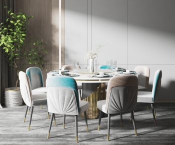 Modern Dining Table And Chairs-ID:880954033