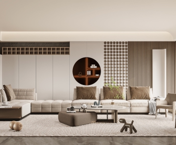 Wabi-sabi Style A Living Room-ID:820630074