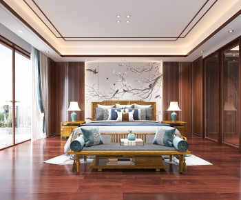 New Chinese Style Bedroom-ID:581433061