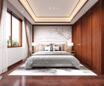 New Chinese Style Bedroom-ID:162655125