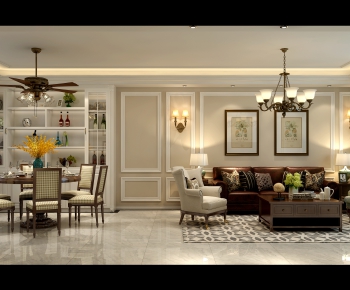 American Style A Living Room-ID:675013075