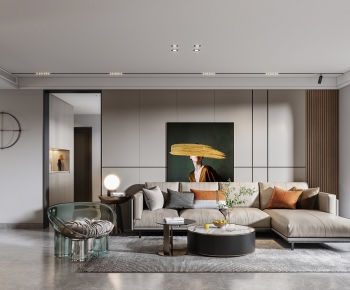 Modern A Living Room-ID:470070817