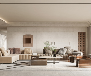 Wabi-sabi Style A Living Room-ID:753429894