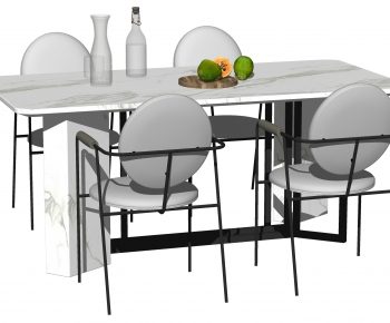 Modern Dining Table And Chairs-ID:731787922