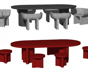 Modern Dining Table And Chairs-ID:632884032