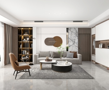 Modern A Living Room-ID:676321036