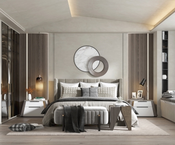 Modern Wabi-sabi Style Bedroom-ID:316665893