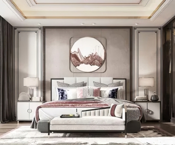 New Chinese Style Bedroom-ID:806633955