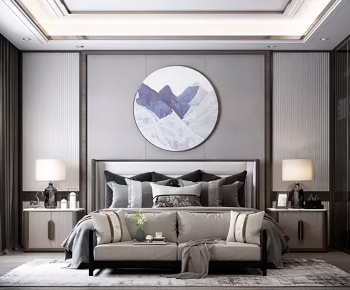New Chinese Style Bedroom-ID:601176022