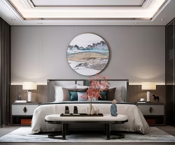 New Chinese Style Bedroom-ID:936875107