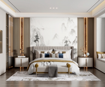 New Chinese Style Bedroom-ID:578694113