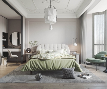 Modern American Style Nordic Style Bedroom-ID:469511032