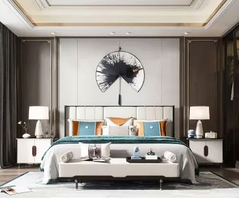 New Chinese Style Bedroom-ID:694422968